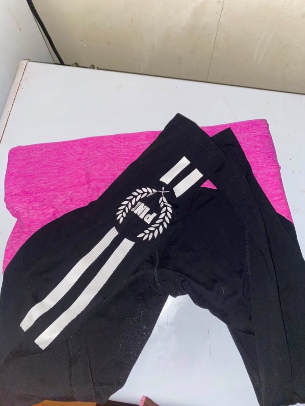 Pink & Black Active Leggings - PINK Victoria's Secret Brand